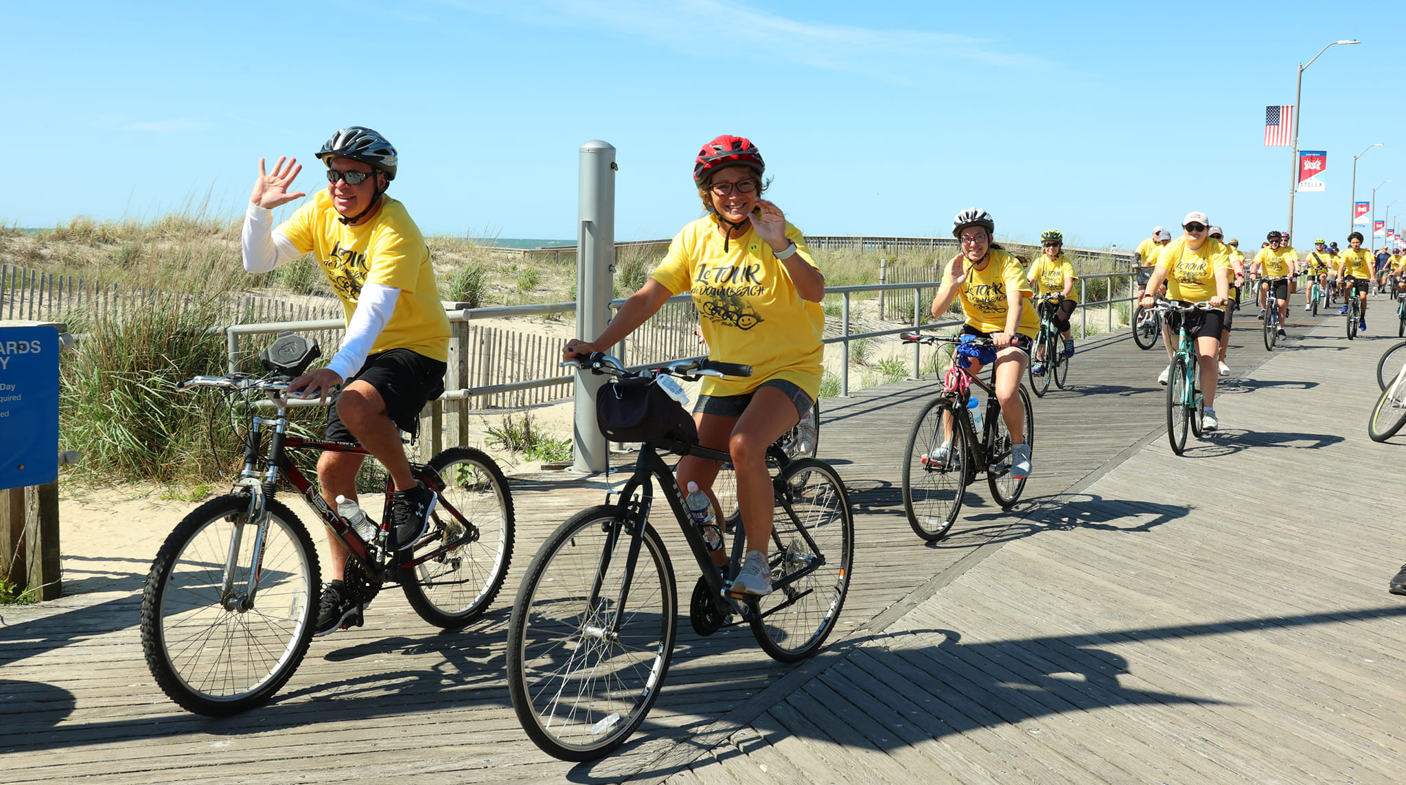 Happy World Bicycle Day! 🚴‍♀️ There's no better way to celebrate than with Le Tour de Downbeach this Saturday! Join us for the family friendly 12-mile bicycle tour begins each year in Ventnor and travels through Atlantic City, Margate and Longport and ending with a barbecue at Tomatoes restaurant on Amherst Ave. in Margate.