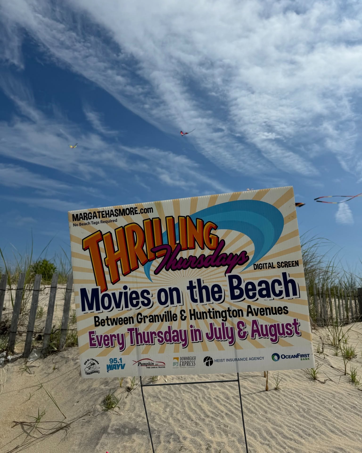 Get ready for Thrilling Thursdays Movies on the Beach every Thursday in July & August between Granville & Huntington Ave!