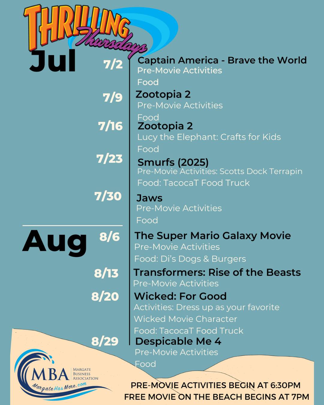 Check out our Thrilling Thursday Lineup for the 2026 season! 🎬