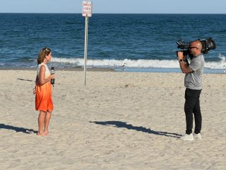 @kathyorrfox29 visiting us here in Margate to talk all things Beachstock! Join us this Saturday on the beach between Huntington and Granville Avenue for live music, entertainment, great food, cold drinks and so much more all day long!

@venturas_greenhouse @lucytheelephant @cityofmargatenj @margatecitybeachpatrol