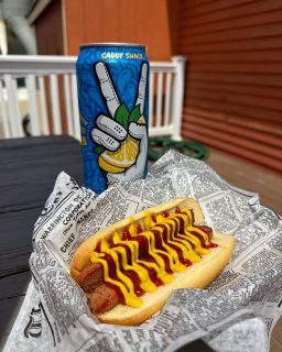Happy National Hot Dog Day 🌭 Celebrate accordingly by stopping by & grabbing a Hot Dog from todays calendar sponsor The Other Lucy Beach Grille !