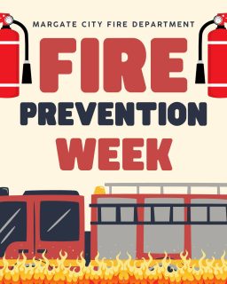 Fire Prevention Week is October 4–10! 🔥🚒 The Margate City Fire Department will be sharing fire safety tips throughout the community, including resources and interactive activities for kids. Take a few minutes this week to talk with your family about fire safety and make sure everyone knows what to do when an alarm sounds.

Stay safe, stay prepared, and know the sounds that could save a life.