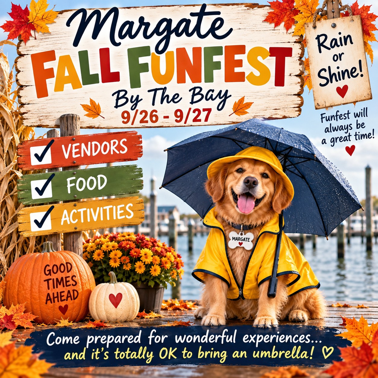 Rain or shine. We’ve got a weekend to celebrate! 🎉🌦️ Funfest is happening, so come ready to shop, eat, drink, listen to live music, and have some fun!