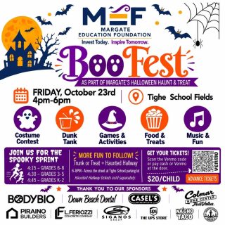 Join us tomorrow for the Annual Boo Fest at Tighe School Fields! 👻
